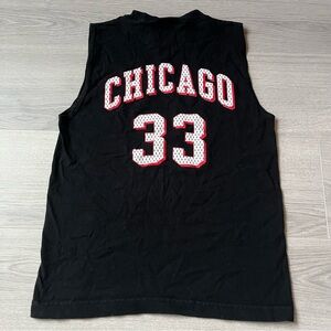 Pro Player Vintage Chicago Bulls Scottie Pippen 33 Black Sleeveless Shirt